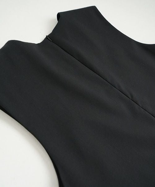  Mochiモチa-line sleeveless dress [black/256-Mochi-01]
