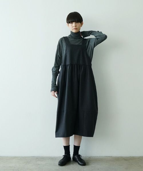  Mochiモチbud dress [charcoal gray/256-Mochi-02]