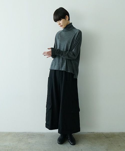 Mochiモチpocket wide pants [black/ma25-pt-01]
