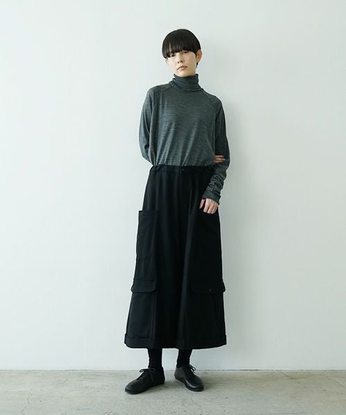 Mochiモチpocket wide pants [black/ma25-pt-01]