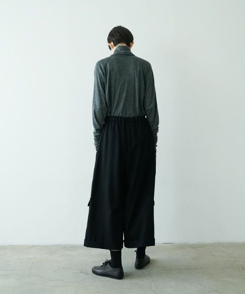 Mochiモチpocket wide pants [black/ma25-pt-01]