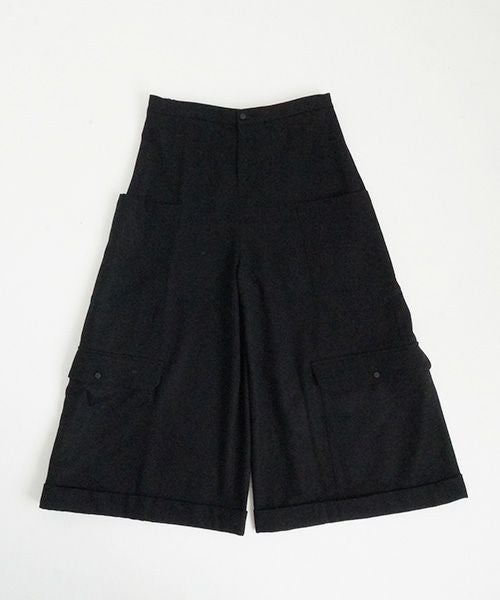 Mochiモチpocket wide pants [black/ma25-pt-01]