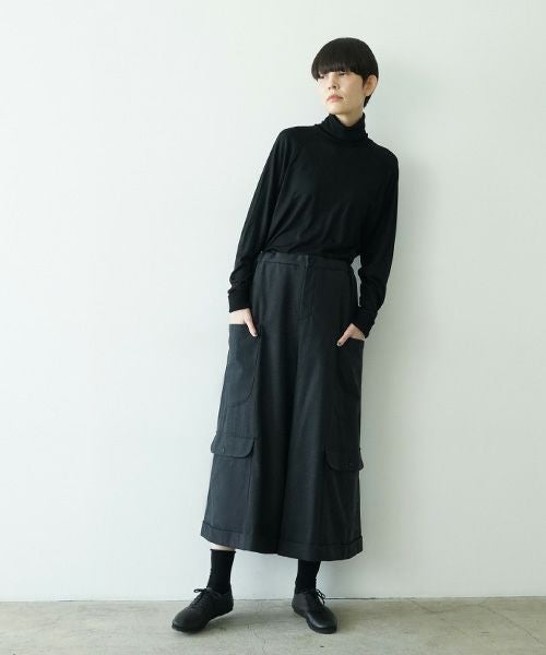 Mochiモチpocket wide pants [charcoal gray/ma25-pt-01] 