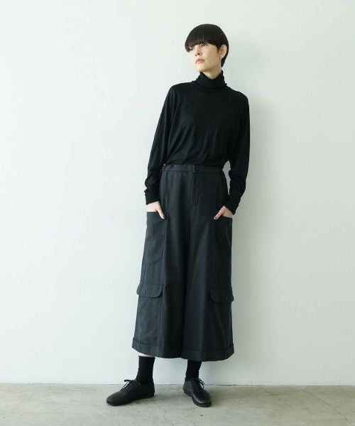 Mochiモチpocket wide pants [charcoal gray/ma25-pt-01] 