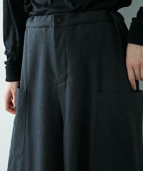 Mochiモチpocket wide pants [charcoal gray/ma25-pt-01] 