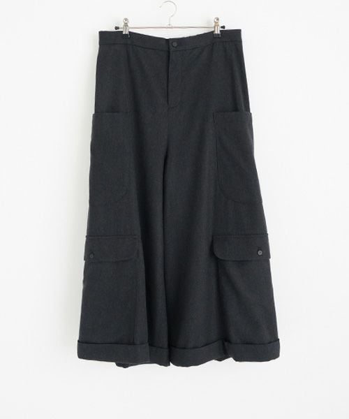 Mochiモチpocket wide pants [charcoal gray/ma25-pt-01] 