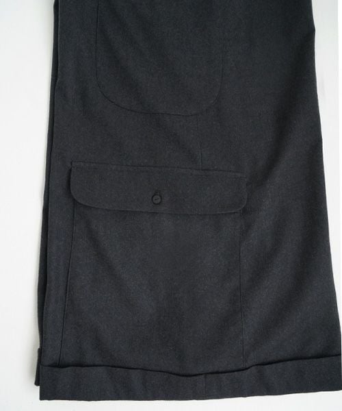 Mochiモチpocket wide pants [charcoal gray/ma25-pt-01] 
