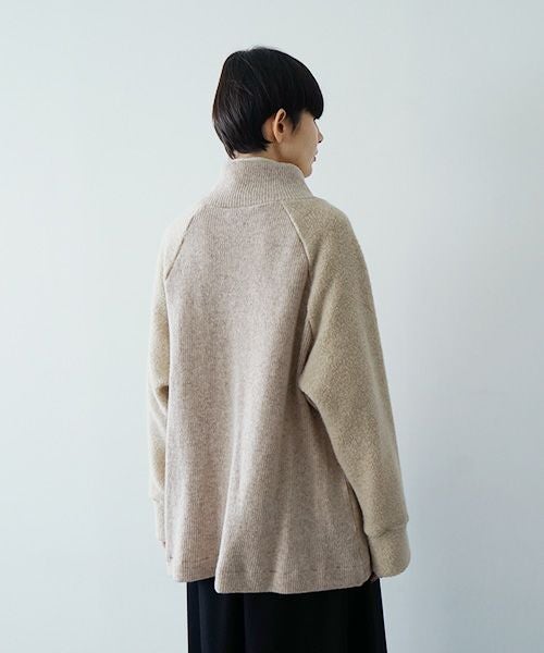Mochiモチside button knit cardigan [mocha/ma25-kn-03]