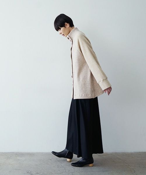 Mochiモチside button knit cardigan [mocha/ma25-kn-03]
