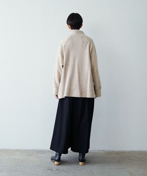 Mochiモチside button knit cardigan [mocha/ma25-kn-03]