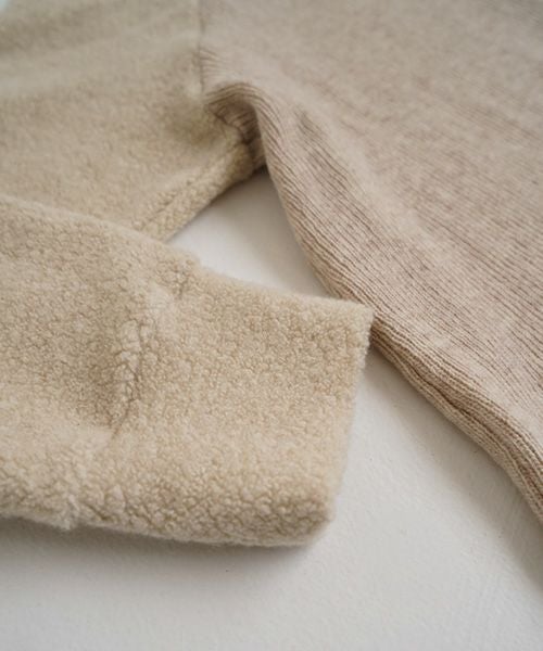 Mochiモチside button knit cardigan [mocha/ma25-kn-03]