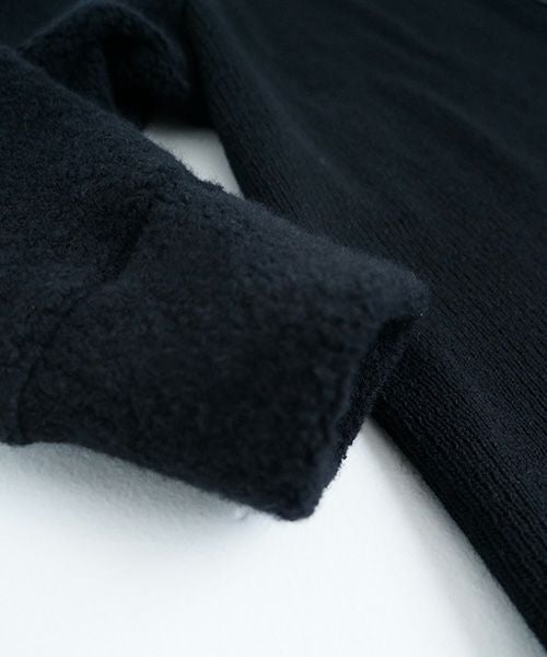 Mochiモチside button knit cardigan [black/ma25-kn-03]