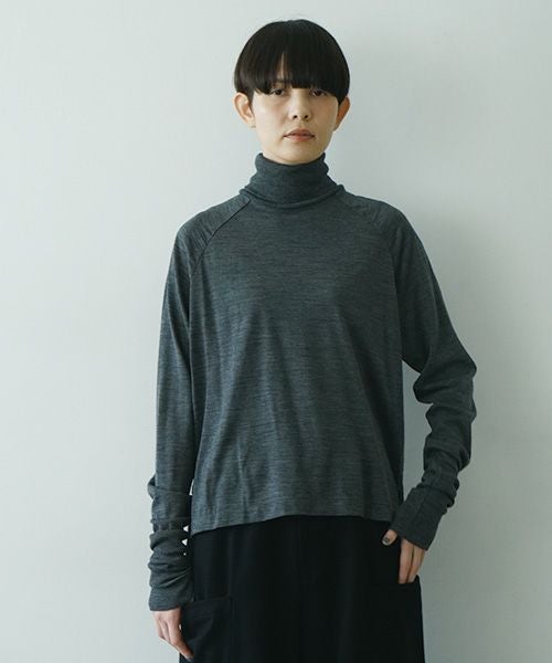 Mochi モチ long sleeve turtle knit ロングスリーブタートルニット
