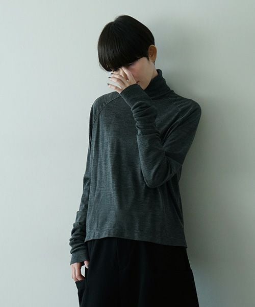 Mochi モチ long sleeve turtle knit ロングスリーブタートルニット