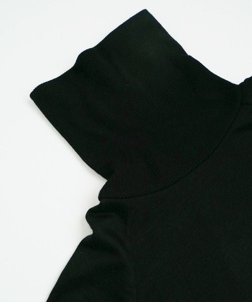 Mochiモチlong sleeve turtle knit [black/ma25-kn-02]