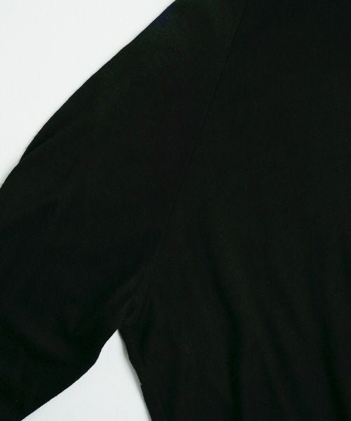 Mochiモチlong sleeve turtle knit [black/ma25-kn-02]