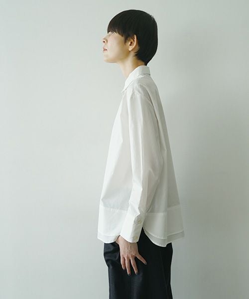 Mochi モチ finx cotton double slit shirt フィンクスコットンダブル