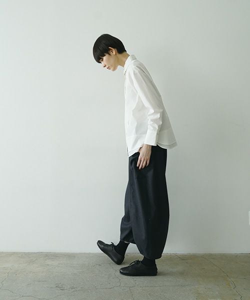Mochiモチfinx cotton double slit shirt [off white/ma25-b-01]