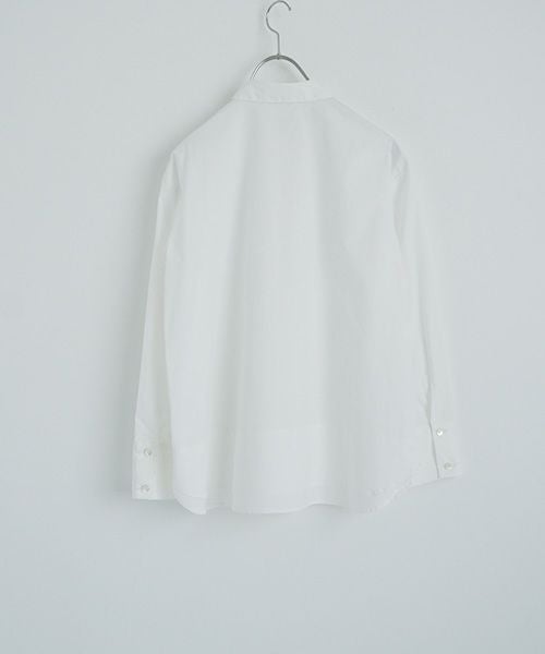 Mochiモチfinx cotton double slit shirt [off white/ma25-b-01]
