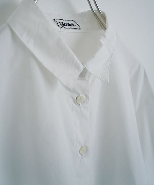 Mochiモチfinx cotton double slit shirt [off white/ma25-b-01]