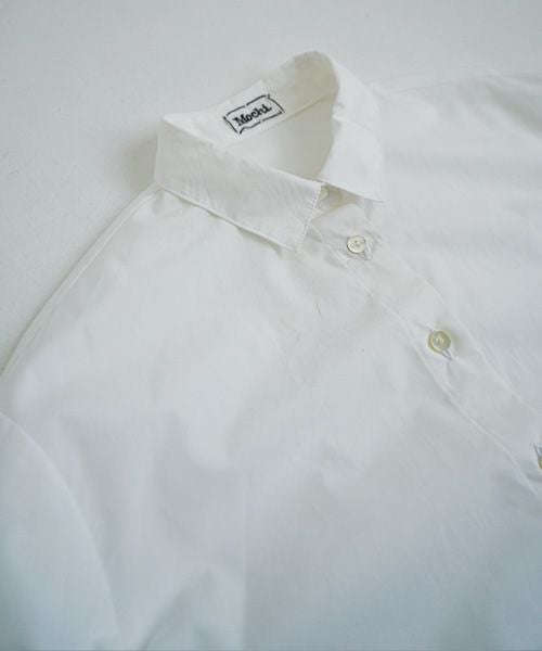 Mochiモチfinx cotton double slit shirt [off white/ma25-b-01]