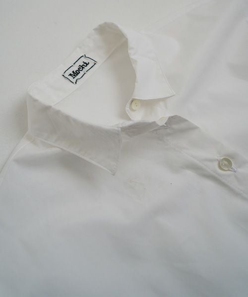 Mochiモチfinx cotton double slit shirt [off white/ma25-b-01]