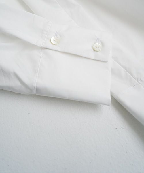 Mochiモチfinx cotton double slit shirt [off white/ma25-b-01]