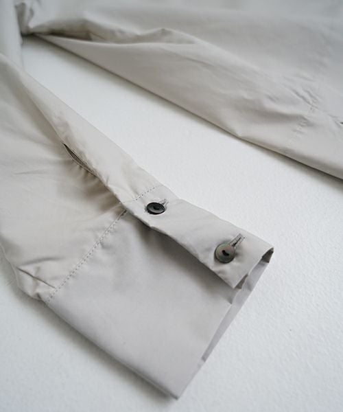 Mochiモチfinx cotton double slit shirt [off beige/ma25-b-01] 