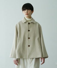 Mochiモチa-line short coat [mocha greige/ma25-co-01] 