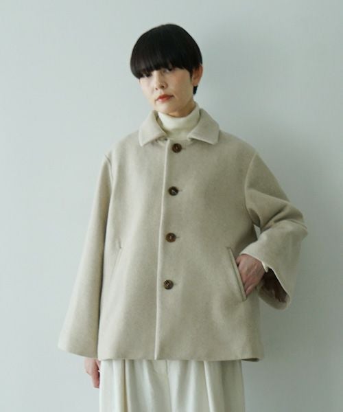 Mochi モチ a-line short coat エーラインショートコート