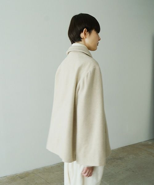 Mochiモチa-line short coat [mocha greige/ma25-co-01] 