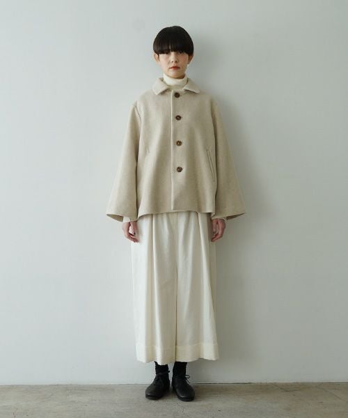 Mochiモチa-line short coat [mocha greige/ma25-co-01] 