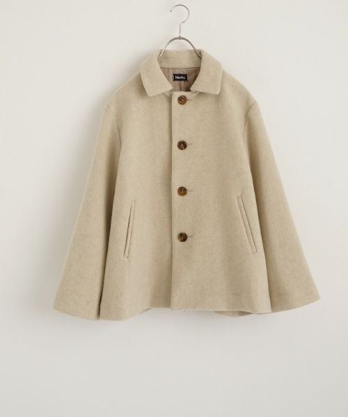 Mochiモチa-line short coat [mocha greige/ma25-co-01] 