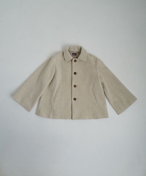 Mochiモチa-line short coat [mocha greige/ma25-co-01] 