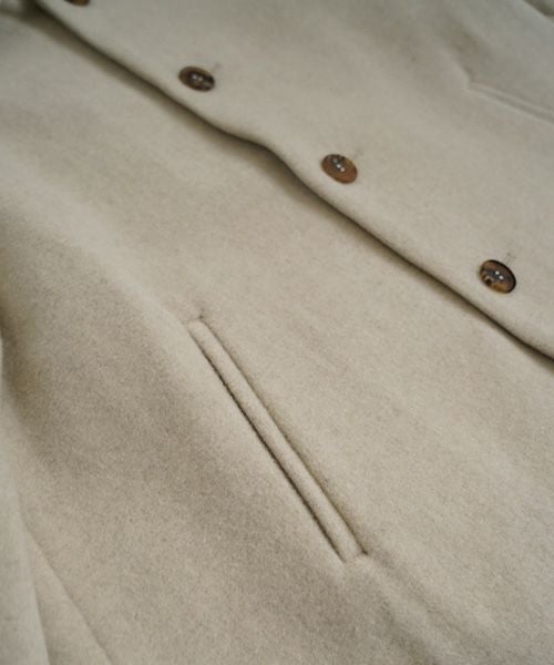 Mochiモチa-line short coat [mocha greige/ma25-co-01] 
