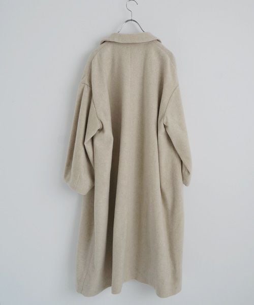 Mochiモチpetal sleeve coat [mocha greige/ma25-co-03]