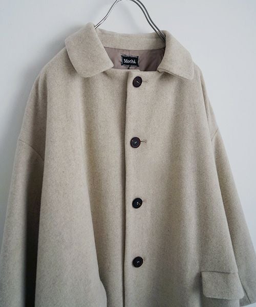 Mochiモチpetal sleeve coat [mocha greige/ma25-co-03]