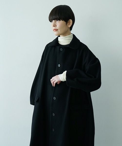 Mochiモチpetal sleeve coat [black/ma25-co-03] 