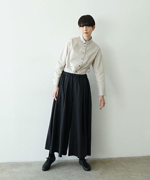 Mochiモチflare wide pants [charcoal gray/ma23-pt-01] 