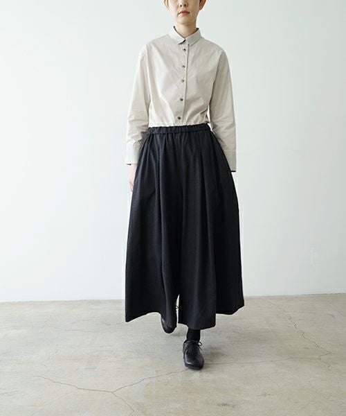 Mochiモチflare wide pants [charcoal gray/ma23-pt-01] 