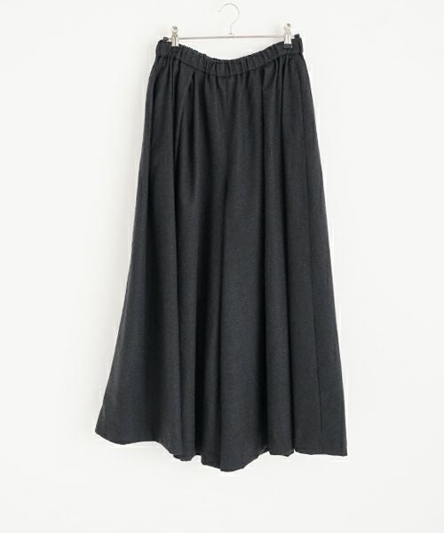Mochiモチflare wide pants [charcoal gray/ma23-pt-01] 
