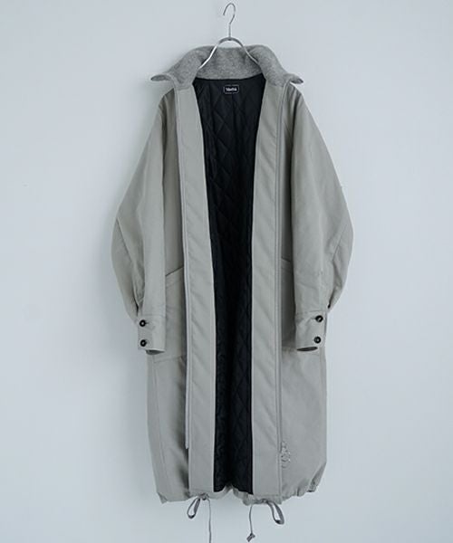 Mochiモチfinx gabardine coat [chalk/ma23-co-01]