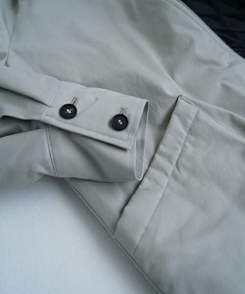 Mochiモチfinx gabardine coat [chalk/ma23-co-01]