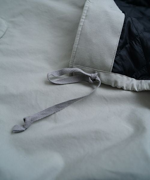 Mochiモチfinx gabardine coat [chalk/ma23-co-01]