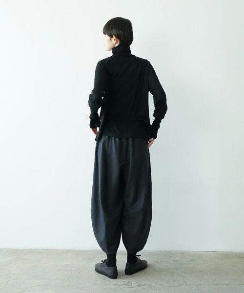 Mochiモチsarouel pants [charcoal gray/ma24-pt-02]