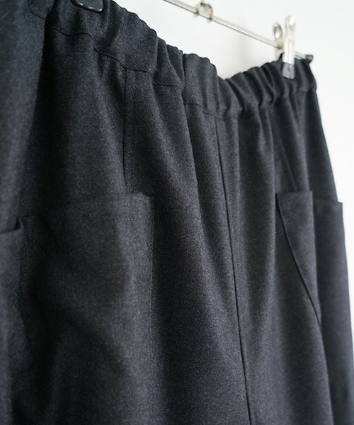 Mochiモチsarouel pants [charcoal gray/ma24-pt-02]