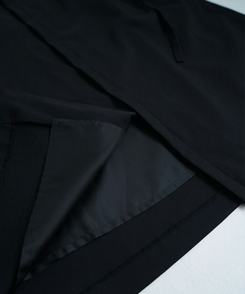 Mochiモチside gather dress [black/ma24-op-02]