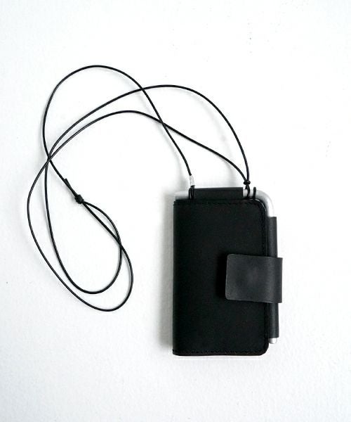 macromauro マクロマウロ AL KEYCASE [BLACK JPN]｜防水レザー×アルミ