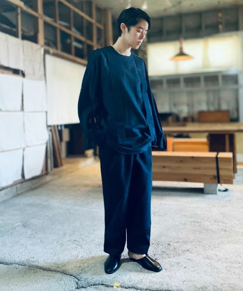 ohta オオタ tree pleats pants pt-48T