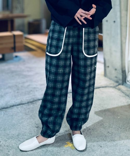 ohta オオタ tree pleats pants pt-48T